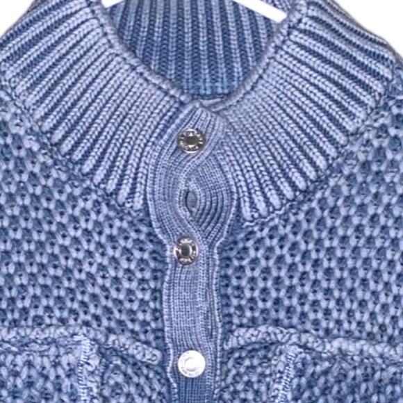 Anthropologie Pilcro And The Letterpress Seed Stitch Knit Shacket - Picture 3 of 16